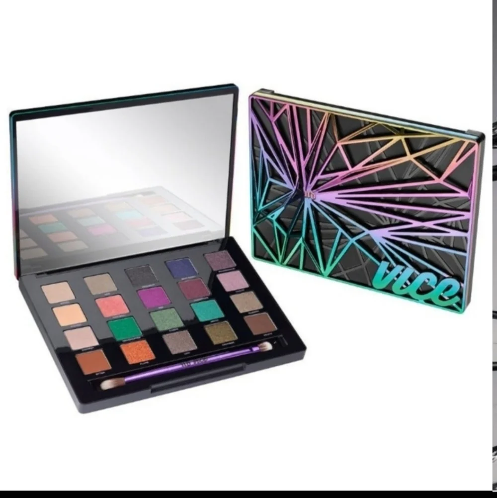 NIB Urban Decay Vice Eyeshadow Palette 4 with Cosmetic Bag & Brush Discontinued